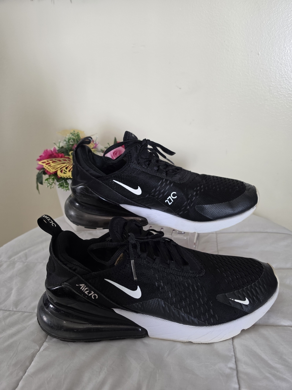 Nike Air Max 270 Men's  Size 12 Black/White Running Shoes